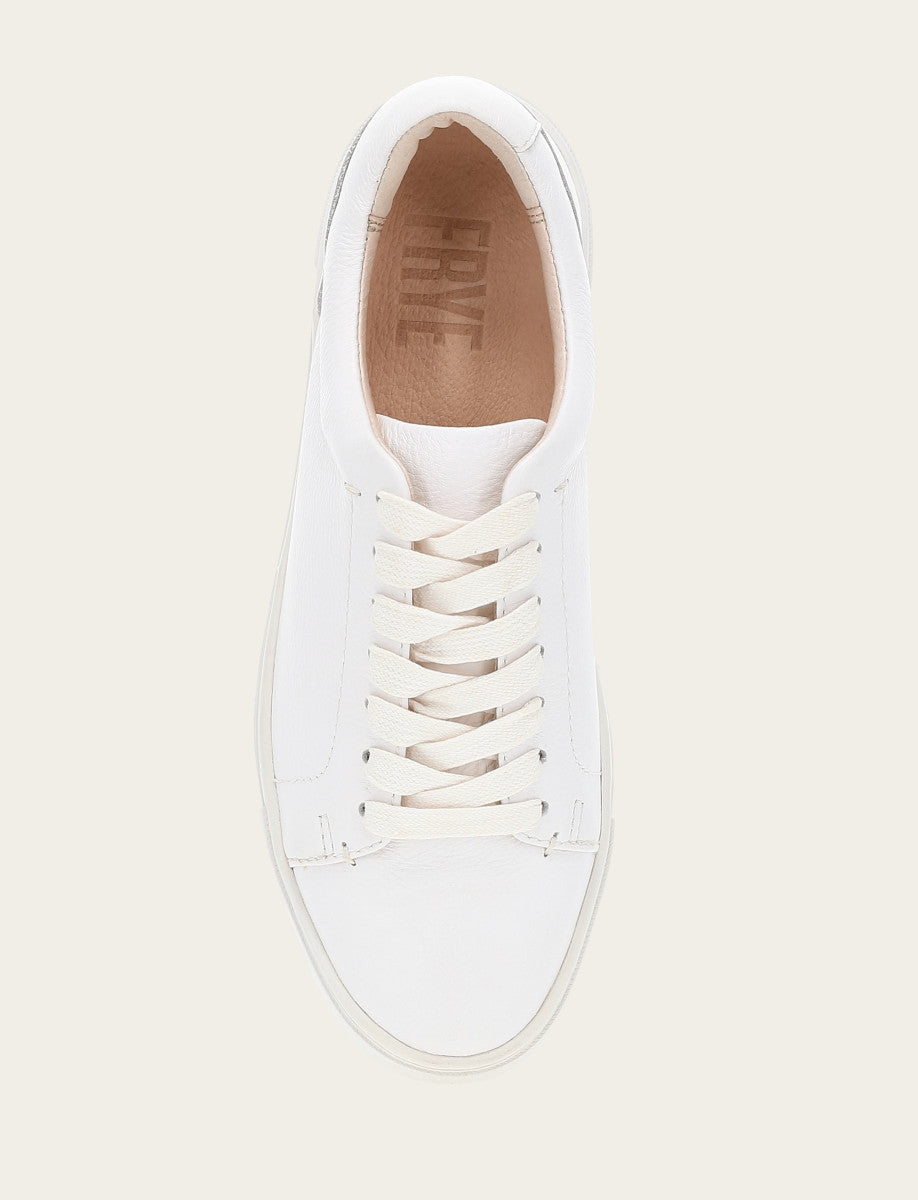 Frye Quality - Women's White Ivy Low Lace Sneakers