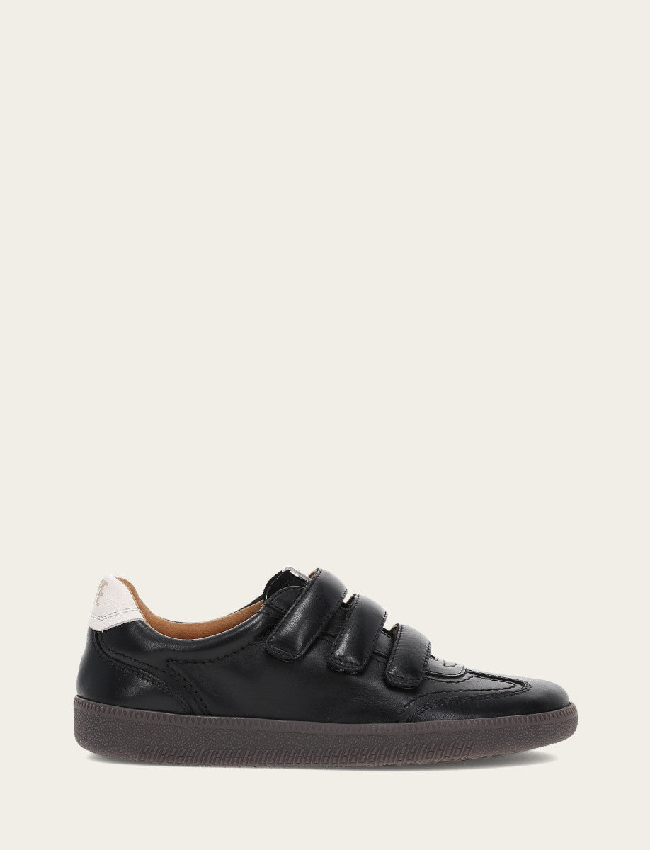 Frye Best Price - Women's Black Milly 3 Strap Sneakers