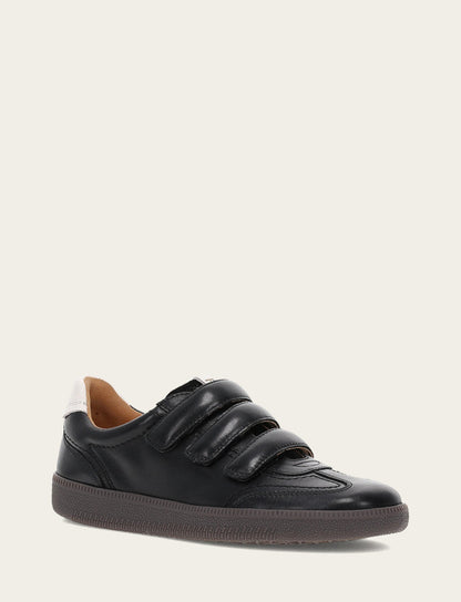 Frye Best Price - Women's Black Milly 3 Strap Sneakers