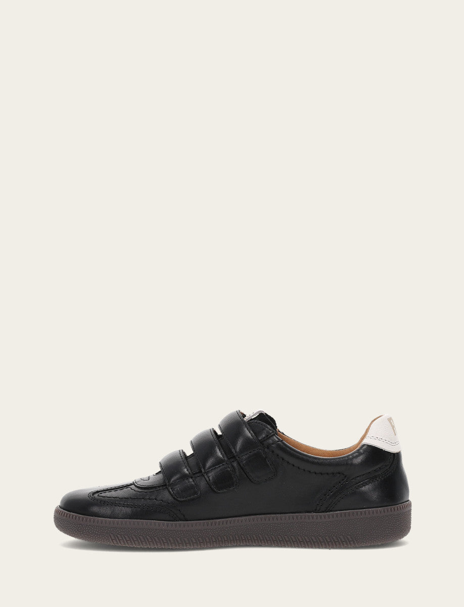 Frye Best Price - Women's Black Milly 3 Strap Sneakers