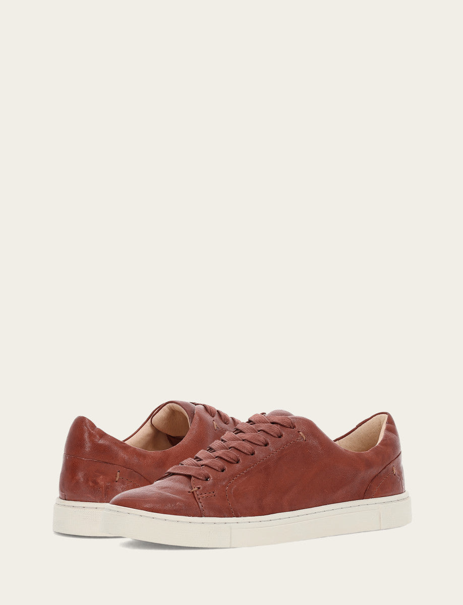 Frye Top Pick - Women's Cognac Ivy Low Lace Sneakers