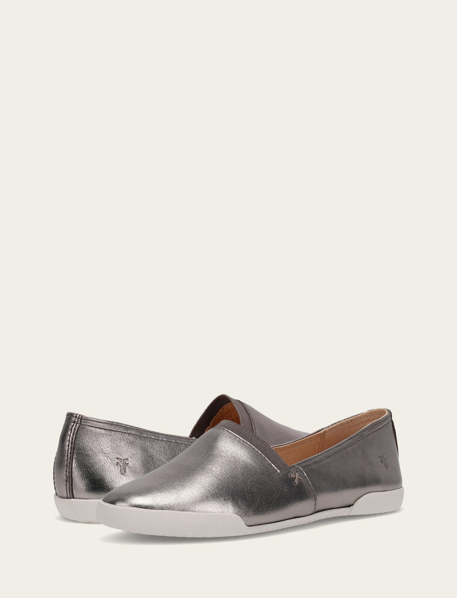 Frye Popular - Women's Dark Pewter Melanie Slip On Sneakers