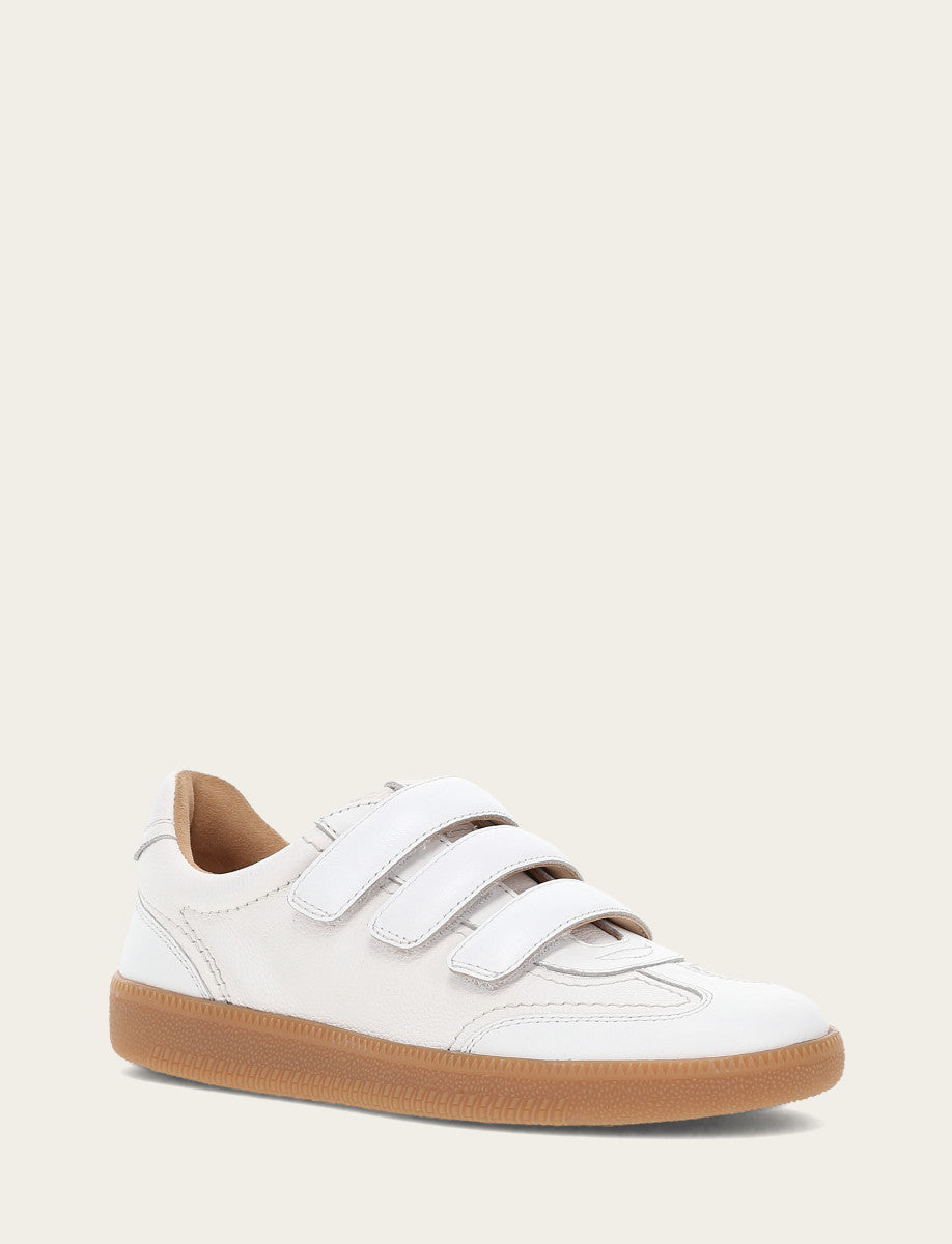 Frye Essential - Women's White Milly 3 Strap Sneakers