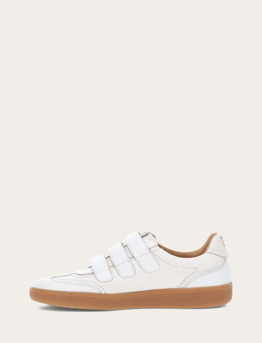 Frye Essential - Women's White Milly 3 Strap Sneakers
