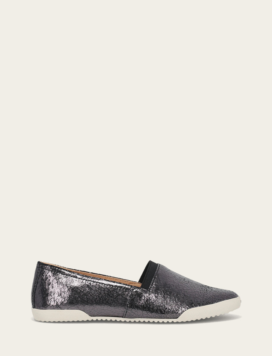 Frye Recommended - Women's Pewter Mirror Melanie Slip On Sneakers