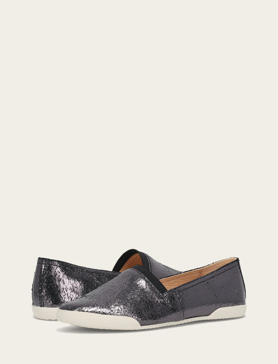 Frye Recommended - Women's Pewter Mirror Melanie Slip On Sneakers