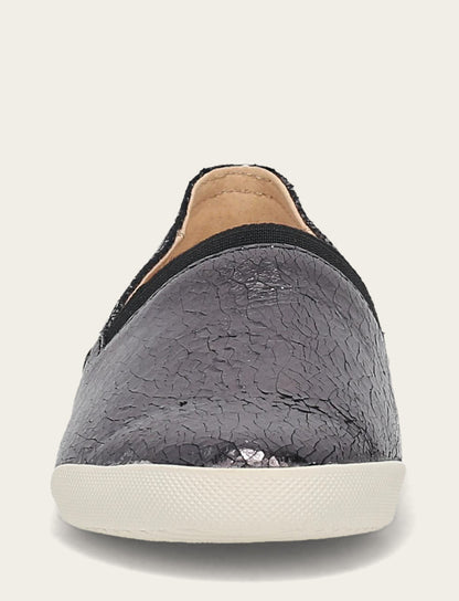 Frye Recommended - Women's Pewter Mirror Melanie Slip On Sneakers