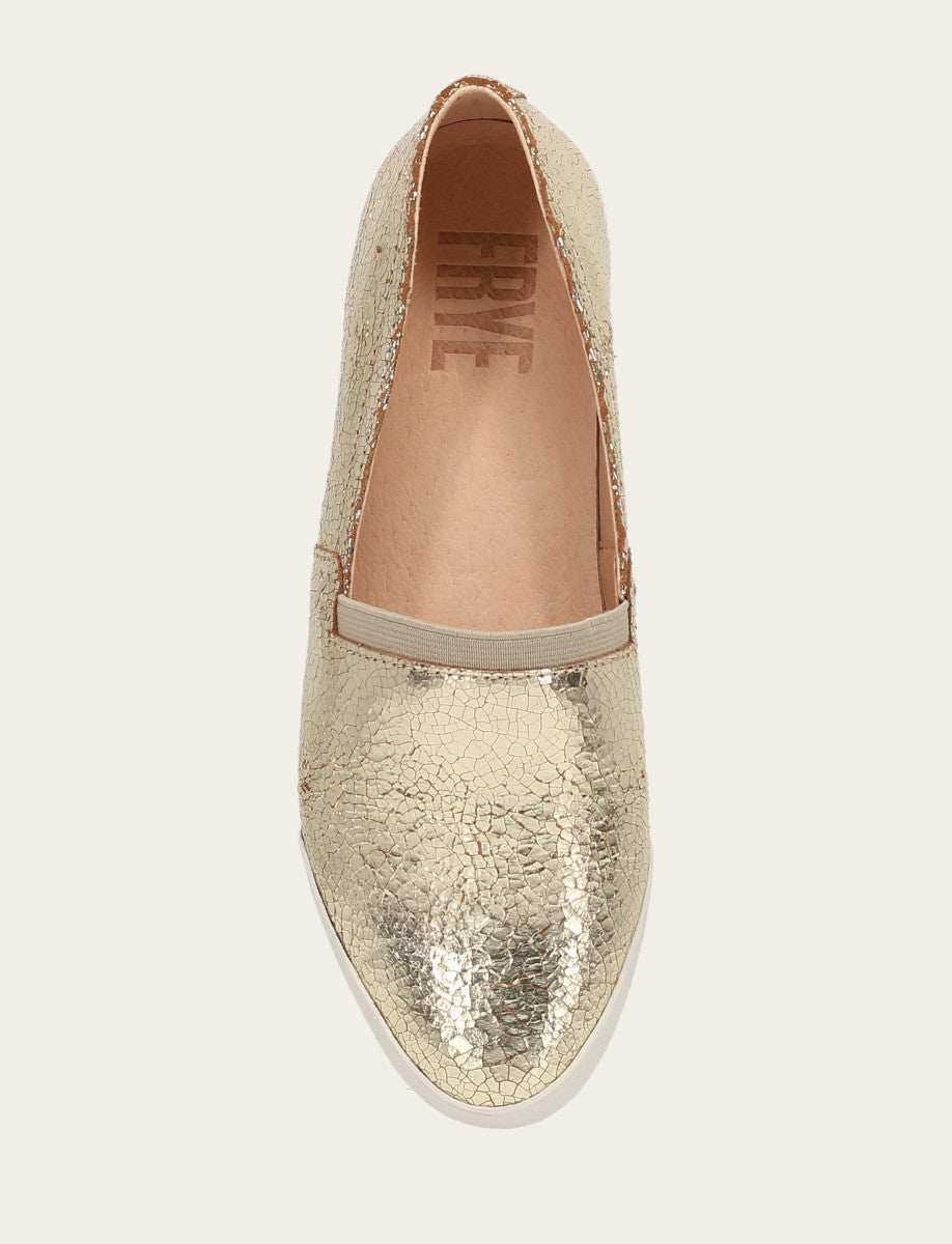 Frye Value - Women's Gold Mirror Melanie Slip On Sneakers