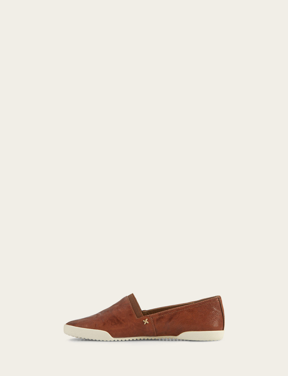 Frye Hot Sale - Women's Cognac Melanie Slip On Sneakers