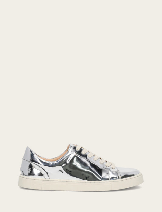 Frye Discount - Women's Silver Ivy Low Lace Slip On Sneakers