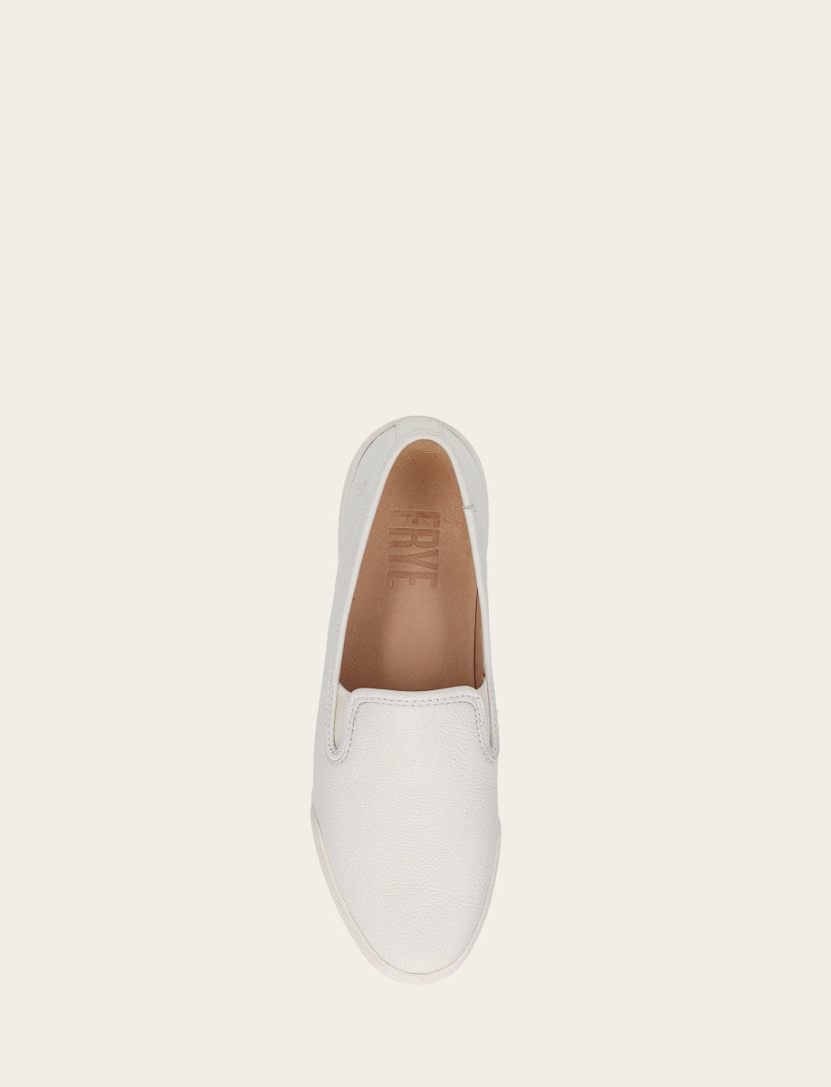Frye Exclusive - Women's White Mia Slip On Sneakers