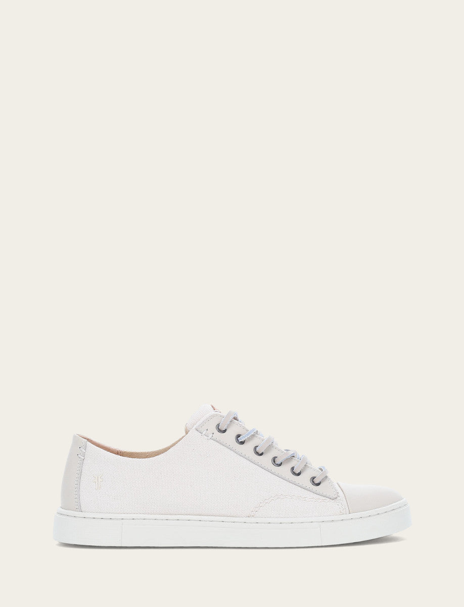 Frye Signature - Women's Ivory Ivy Canvas Low Lace Sneakers
