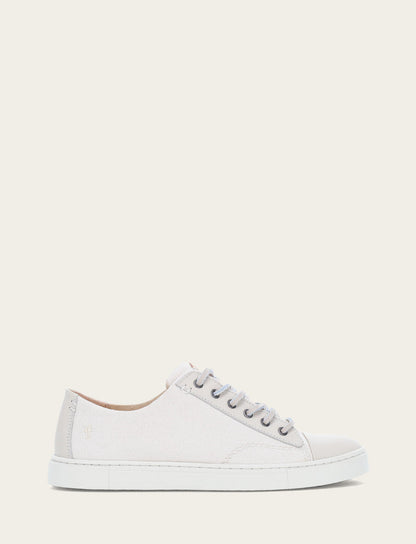 Frye Signature - Women's Ivory Ivy Canvas Low Lace Sneakers