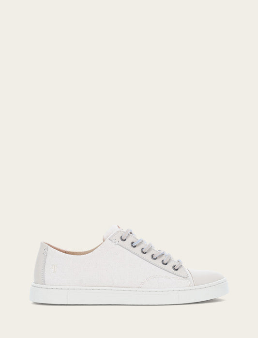Frye Signature - Women's Ivory Ivy Canvas Low Lace Sneakers
