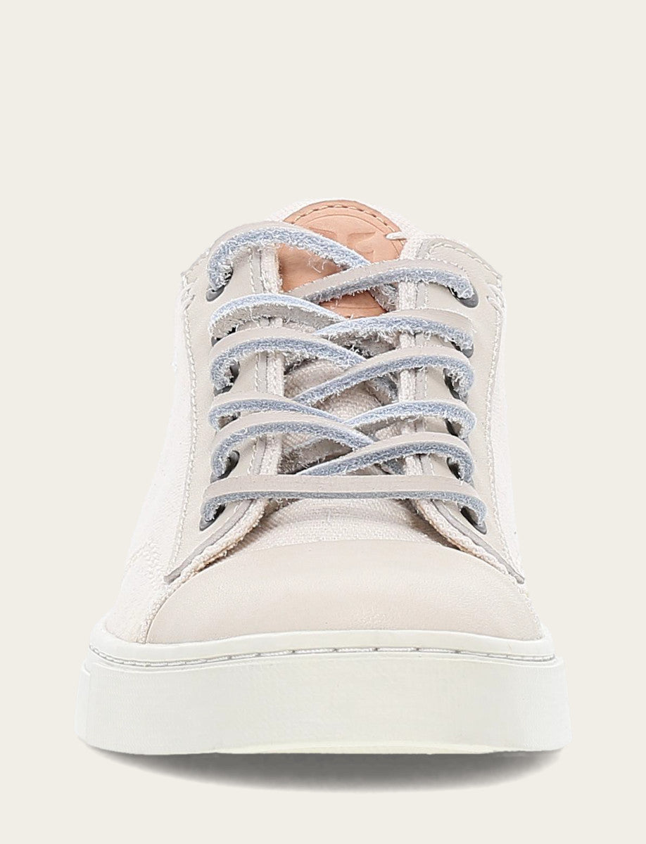 Frye Signature - Women's Ivory Ivy Canvas Low Lace Sneakers