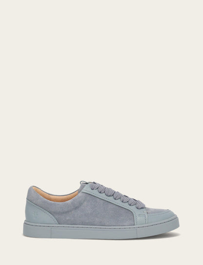 Frye Trusted - Women's Steel Blue Ivy Court Low Lace Sneakers
