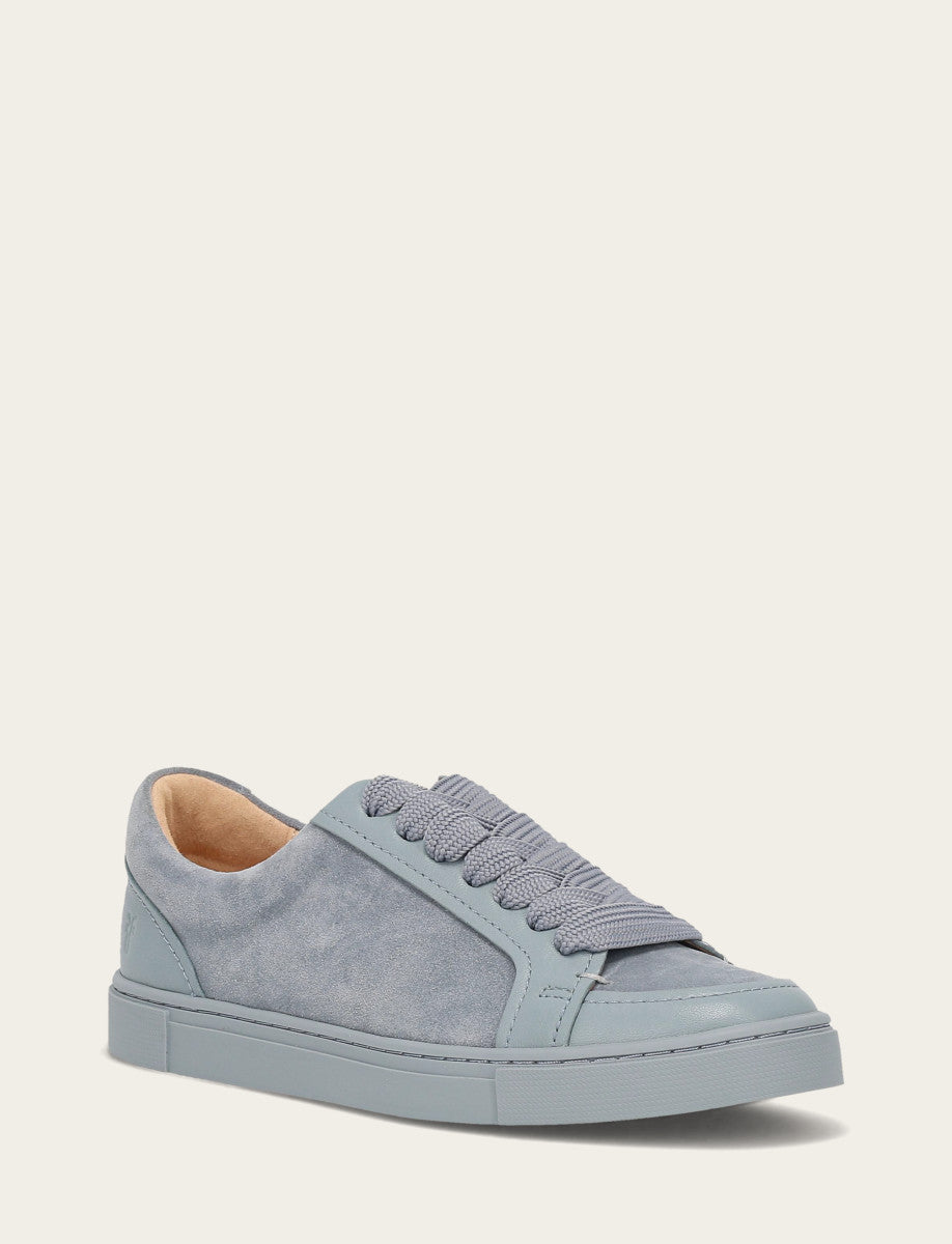 Frye Trusted - Women's Steel Blue Ivy Court Low Lace Sneakers
