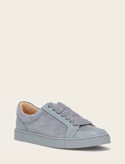 Frye Trusted - Women's Steel Blue Ivy Court Low Lace Sneakers