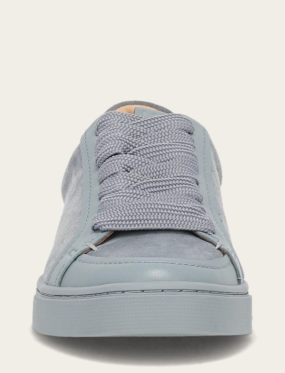 Frye Trusted - Women's Steel Blue Ivy Court Low Lace Sneakers