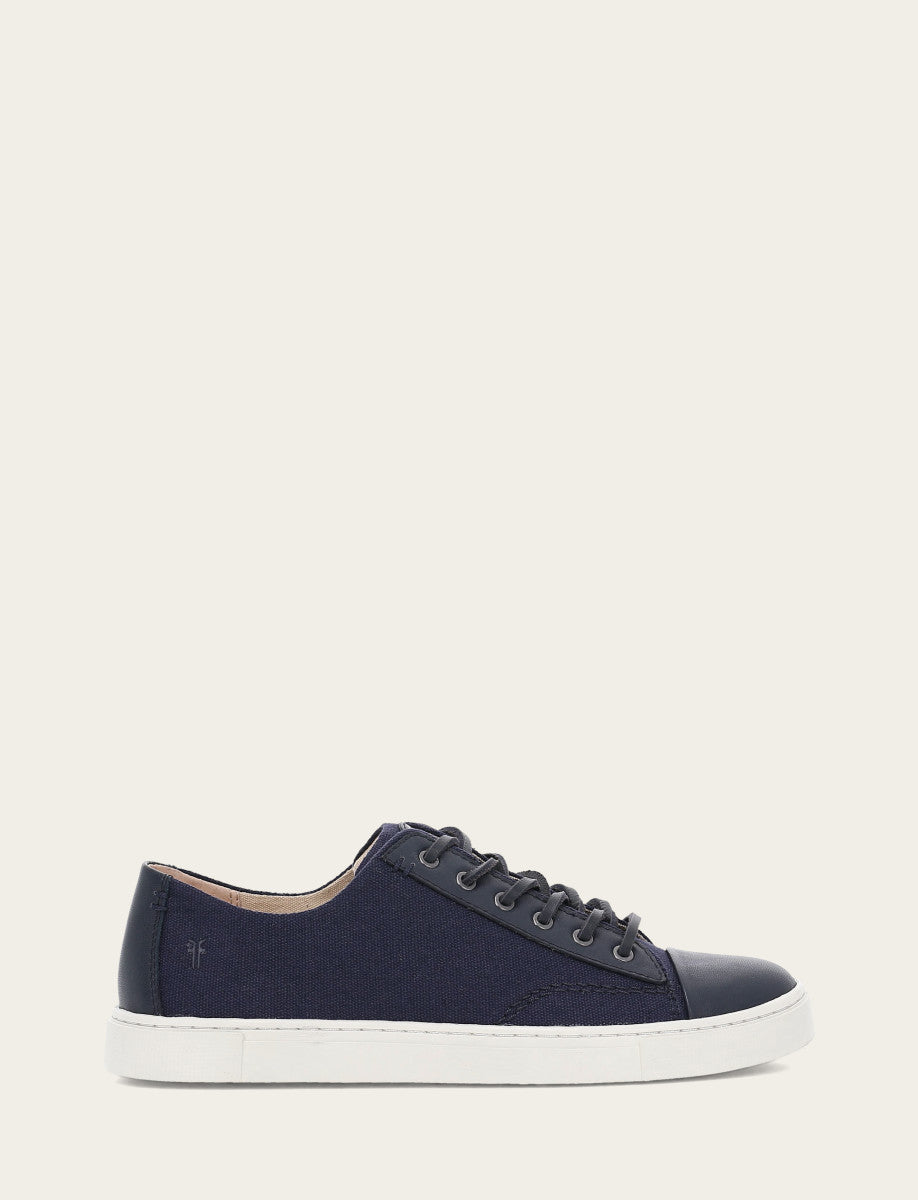 Frye Latest - Women's Navy Ivy Canvas Low Lace Sneakers