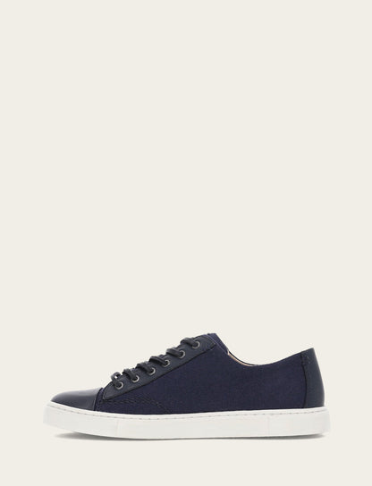 Frye Latest - Women's Navy Ivy Canvas Low Lace Sneakers