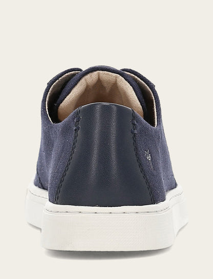 Frye Latest - Women's Navy Ivy Canvas Low Lace Sneakers