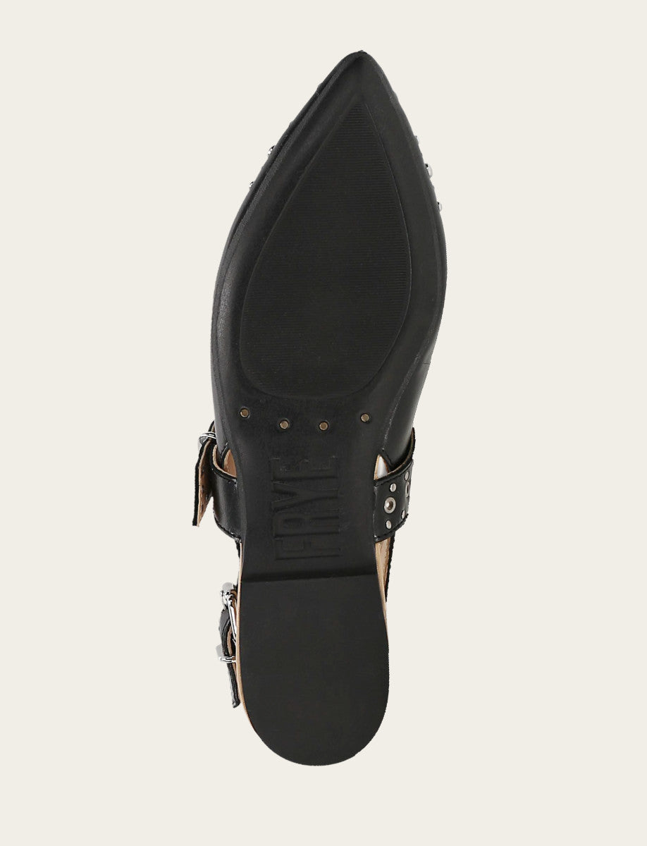 Frye Signature - Women's Black Heather Slingback Studded Shoe