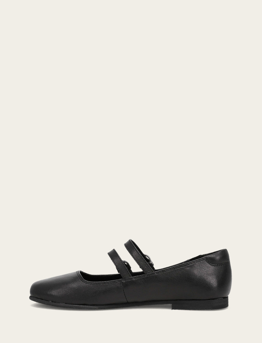 Frye Deals - Women's Black Carson Multi Mary Jane Flats