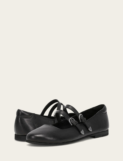 Frye Deals - Women's Black Carson Multi Mary Jane Flats