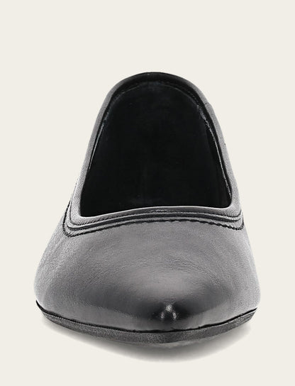 Frye Featured - Women's Black Heather Ballet Flats