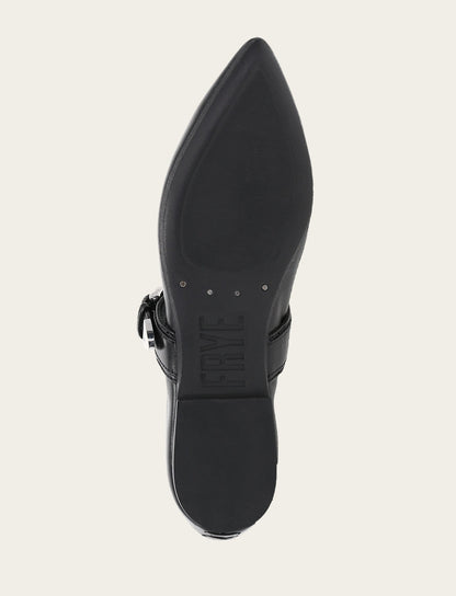 Frye Value - Women's Black Heather Buckle Mary Jane Flats
