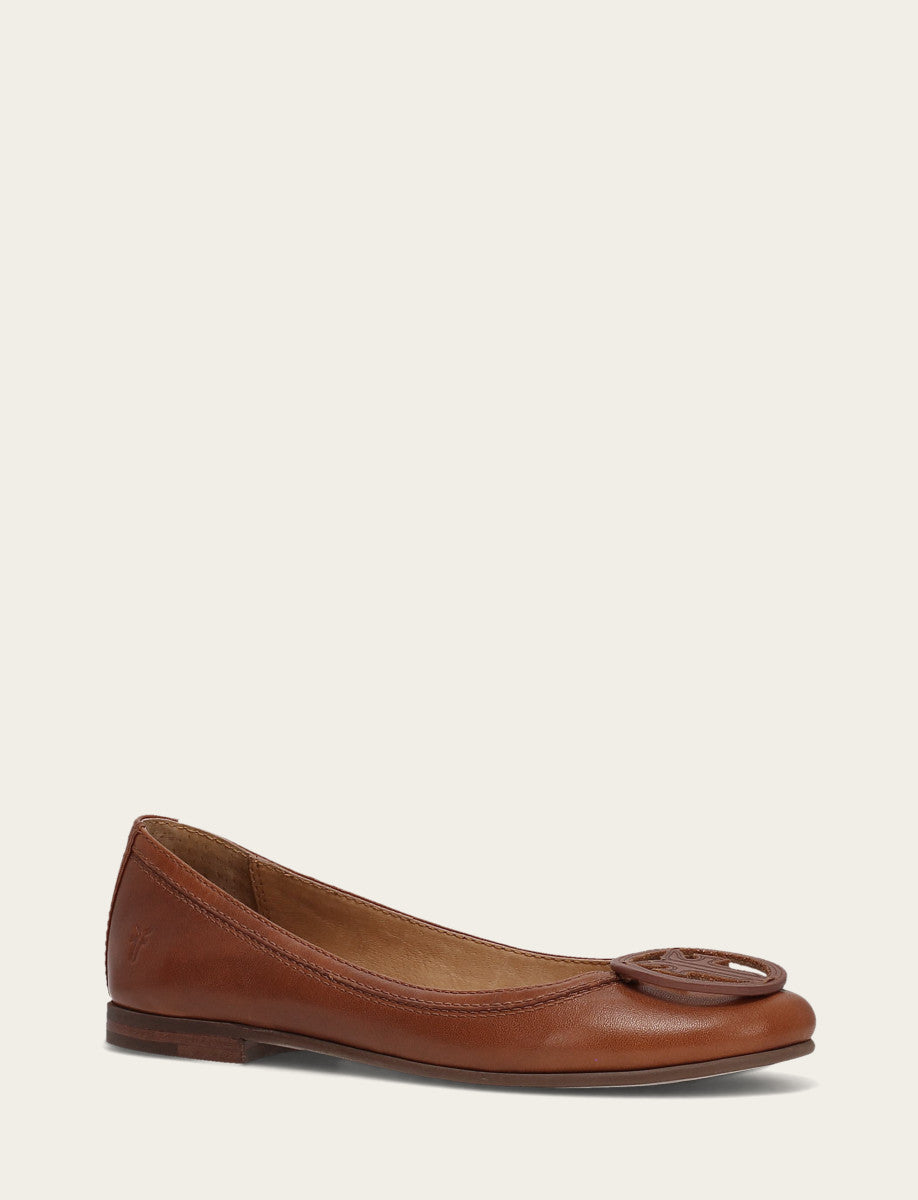 Frye Trending - Women's Cinnamon Carson Logo Ballet Shoe