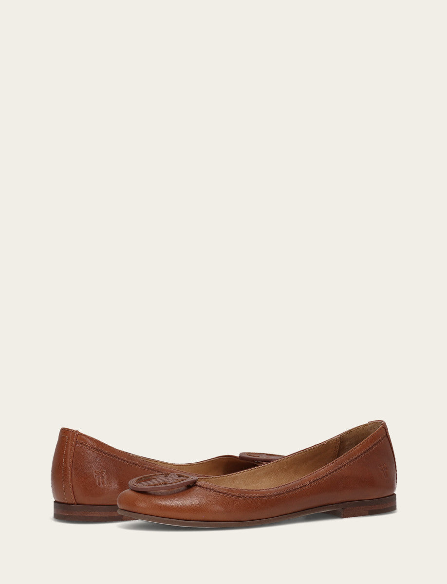 Frye Trending - Women's Cinnamon Carson Logo Ballet Shoe
