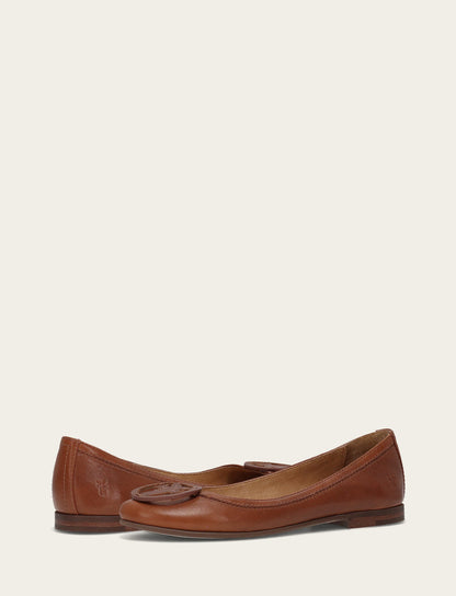 Frye Trending - Women's Cinnamon Carson Logo Ballet Shoe