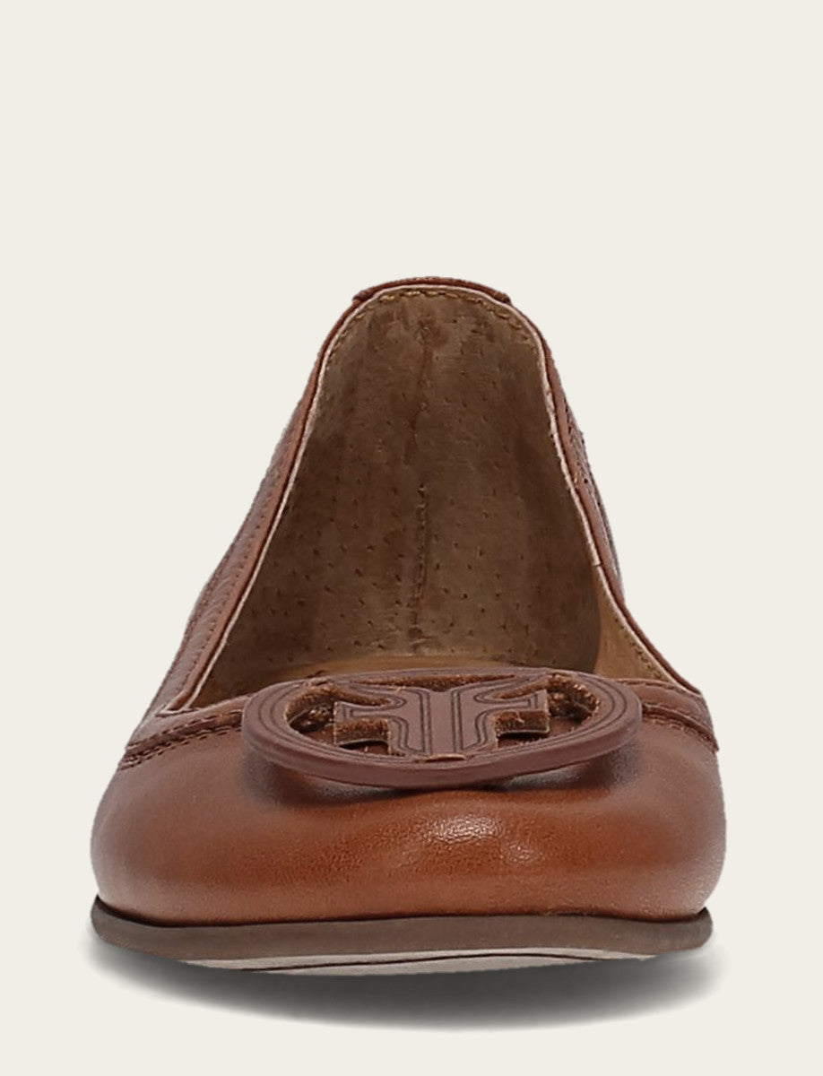 Frye Trending - Women's Cinnamon Carson Logo Ballet Shoe