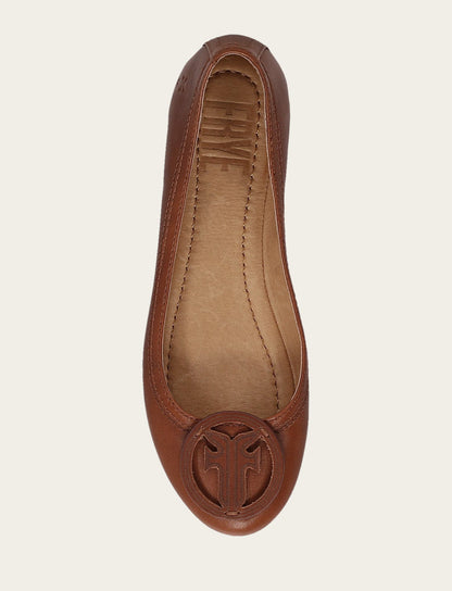 Frye Trending - Women's Cinnamon Carson Logo Ballet Shoe