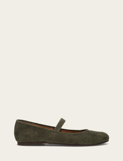 Frye Best Price - Women's Dark Olive Emma Elastic Mary Jane Shoe