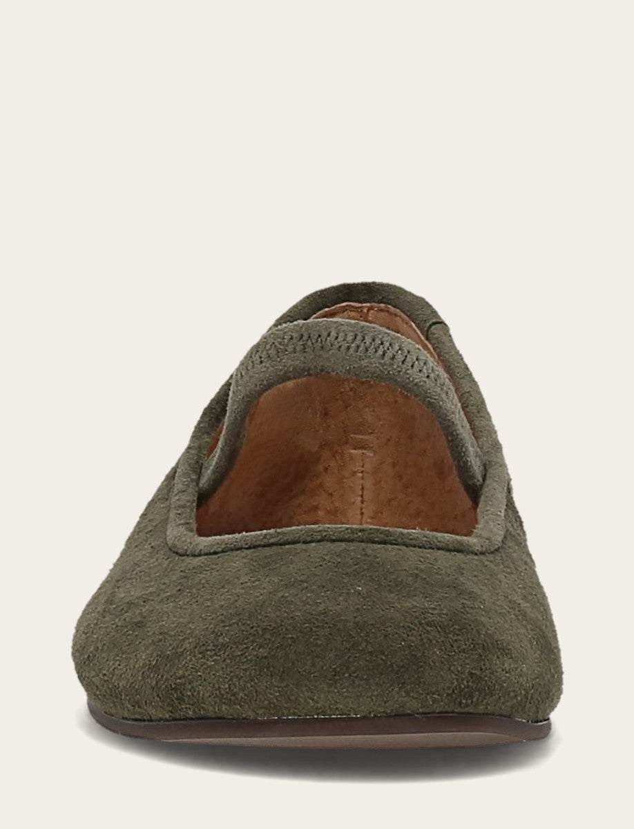 Frye Best Price - Women's Dark Olive Emma Elastic Mary Jane Shoe