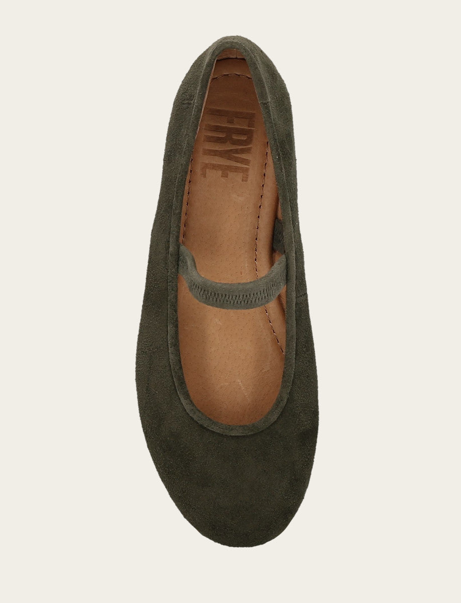 Frye Best Price - Women's Dark Olive Emma Elastic Mary Jane Shoe