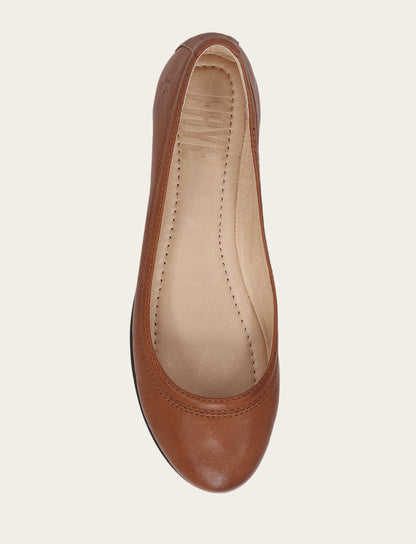Frye Trending - Women's Cognac Carson Ballet Flats