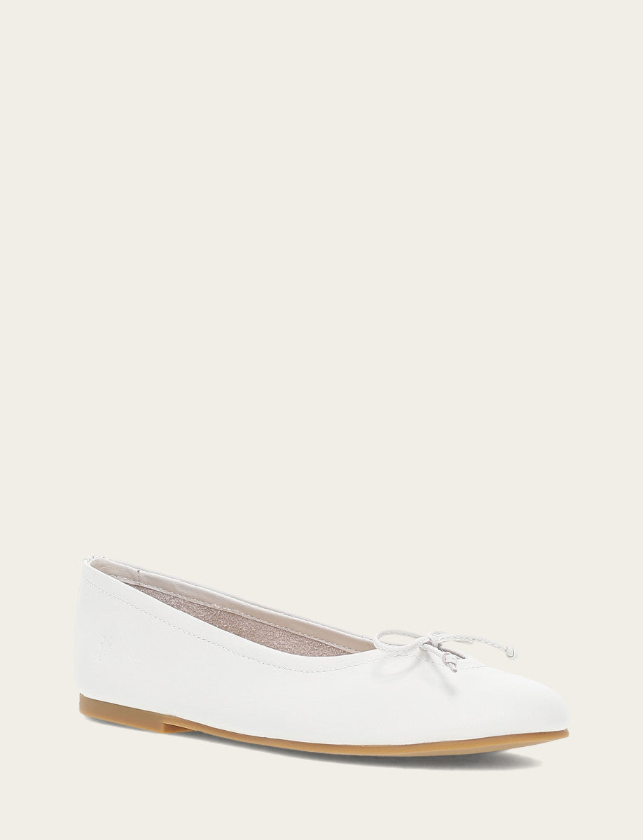 Frye Trending - Women's White Emma Ballet Flats