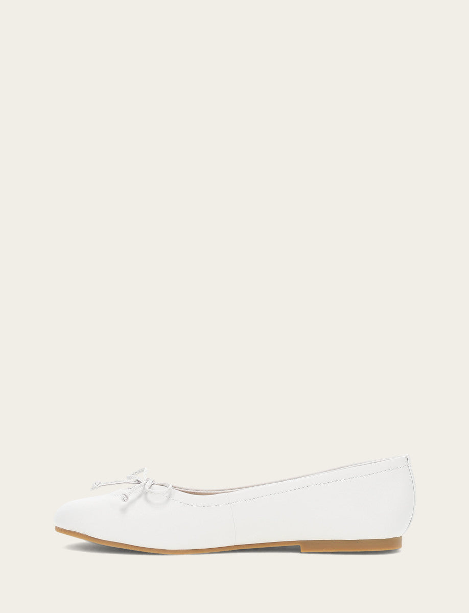 Frye Trending - Women's White Emma Ballet Flats