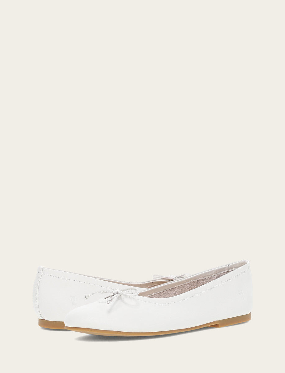 Frye Trending - Women's White Emma Ballet Flats