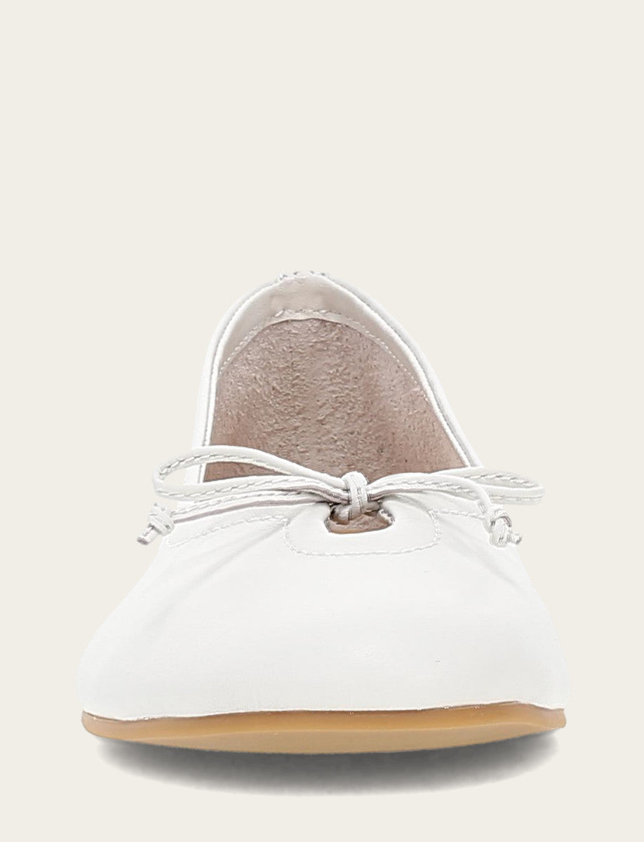 Frye Trending - Women's White Emma Ballet Flats
