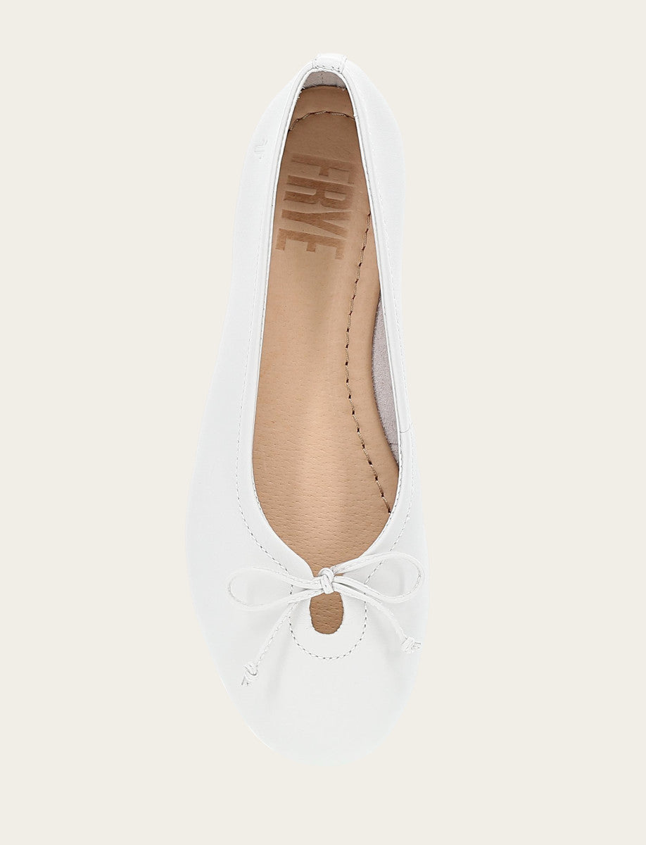 Frye Trending - Women's White Emma Ballet Flats