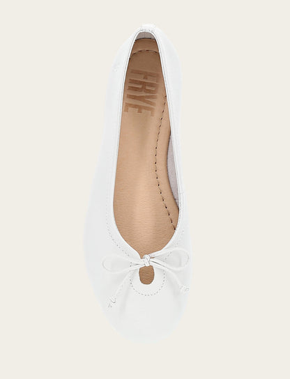 Frye Trending - Women's White Emma Ballet Flats