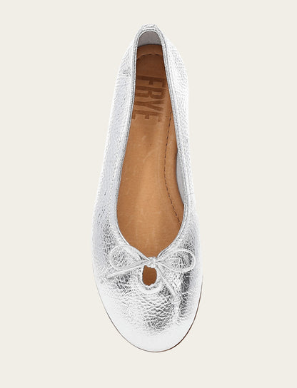 Frye Smart Buy - Women's Silver Emma Ballet Shoe
