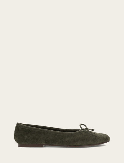 Frye Latest - Women's Dark Olive Emma Ballet Shoe