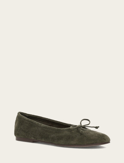 Frye Latest - Women's Dark Olive Emma Ballet Shoe
