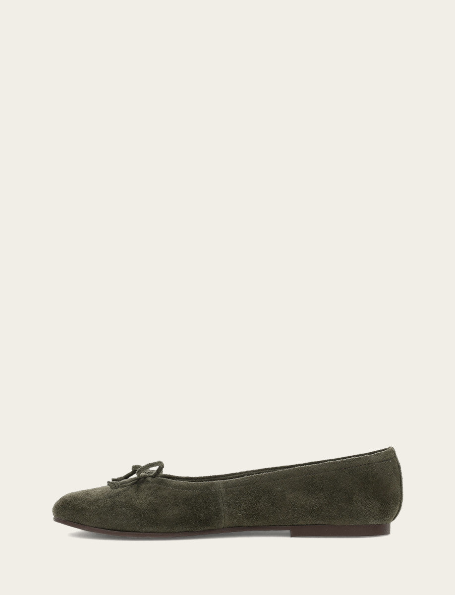 Frye Latest - Women's Dark Olive Emma Ballet Shoe